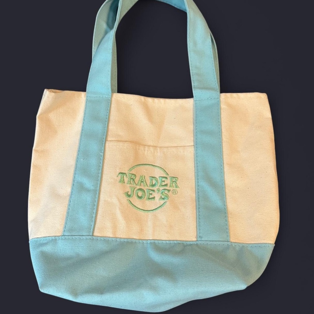 Trader Joe’s pastel tote bag
